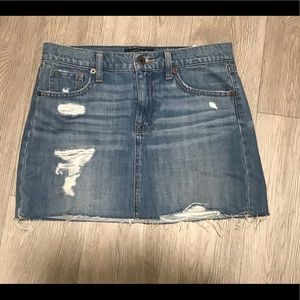 Lucky Brand distressed denim miniskirt
